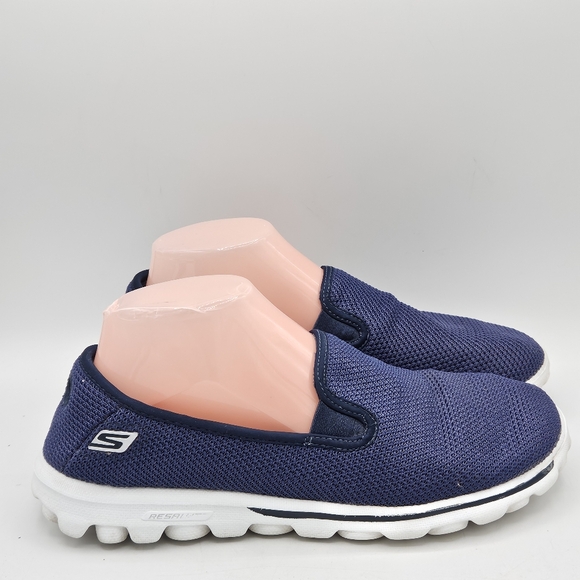 Sketchers go walk memory foam slipon navy dazzle shoes size 9.5 - Picture 9 of 16